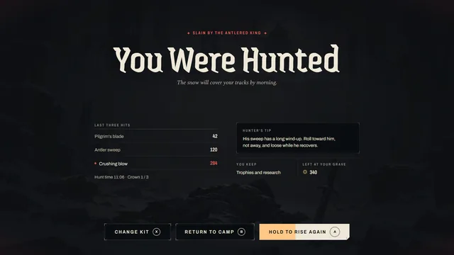 The Last Hunt Fallen screen